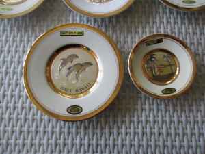 Chokin 24 ct decorative plates $10 each or all 5 for $40 -see all pics