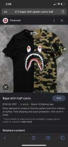 Camp Bape Shirt Size M