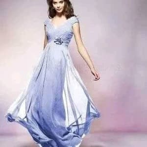 Blue long dress