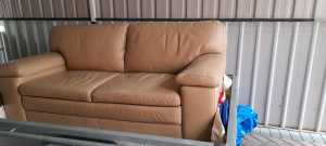 leather couch and chair, free