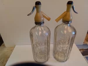 Antique Soda syphon bottles
