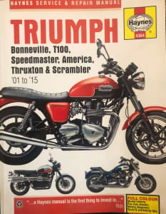 Triumph Bonneville T100 sevice manual******2015