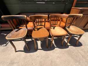 4 bentwood dining chairs $65 the lot