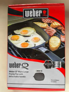 Weber Q Ware large frying pan with detachable handle, brand new in box