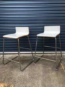 Ikea stools (white) x 2