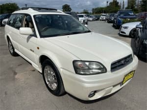 2001 Subaru Outback B3A MY01 H6 AWD White 4 Speed Automatic Wagon