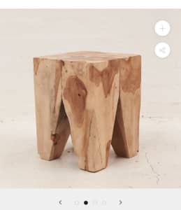 BRAND NEW 2 AVAILABLE ✨ INARTISAN RAFI PEG STOOL / SIDE TABLE $200 ea