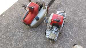 Stihl 08S chainsaws 1 x Complete,1 x as new rebuilt engine.