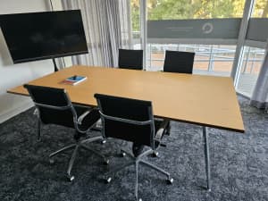 Board room table 4 x chairs