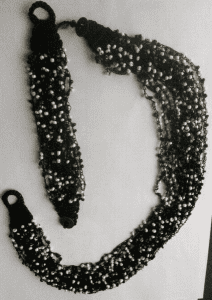 bead black and white new necklace and bracelet handmade