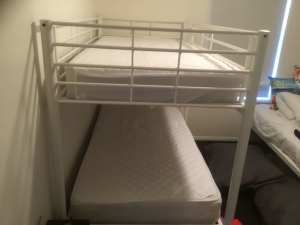 Amart bunk beds like new with inner spring mattresses
