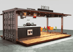 New Custom Folding Container Cafes