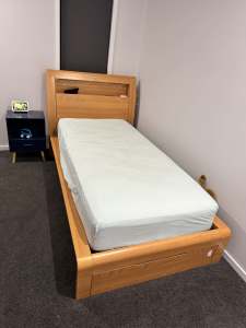 Single bed frames with storage