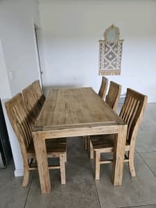 6 chair dining table 