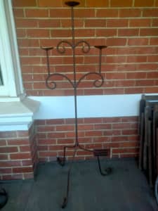 Tall Decorative Wrought Iron Candelabra for $57.00