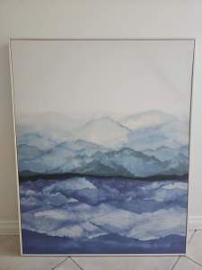 Art Print Watercolour Look Blue Mountains Print/ Picture/Art