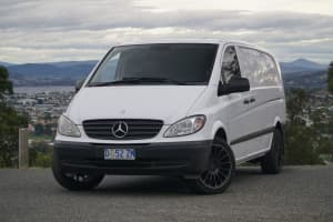 2009 Mercedes-Benz Vito 639 MY09 111CDI Low Roof Extra Long White 6 Speed Manual Van