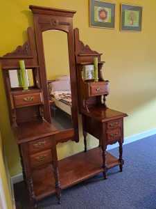 Antique Edwardian Blackwood Dresser