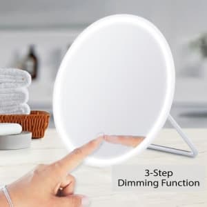 Light Rechargeable Travel Mirror