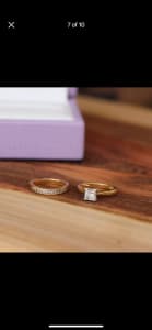Stunning Michael Hill Diamond Engagement and Wedding Ring Set