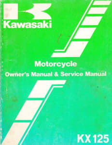 GENUINE KAWASAKI KX125 C1 WORKSHOP SERVICE REPAIR MANUAL 1983-4