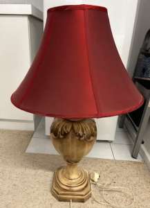 Large Table Lamp, porcelain base