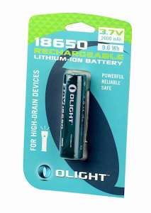 OLIGHT 18650 RECHARGEABLE BATTERY 2600mAh Lithium-Ion BRAND NEW