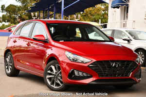 2022 Hyundai i30 PD.V4 MY22 Elite Fiery Red 6 Speed Sports Automatic Hatchback