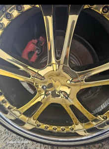 20inch Gold Chrome AME wheels