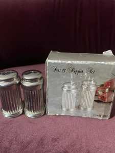 Silver Plated salt and pepper shakers