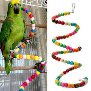 Bird Toy - Wooden Bead Rainbow Ladder - BRAND NEW!!!
