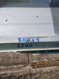 20 zinc trimdeck sheets @4.9 metres 