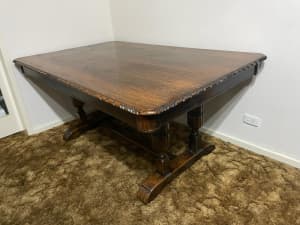 Antique table solid oak timber 