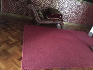 Red wool rug 2x3m from Space Furniture