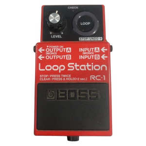 Boss Loop Station Rc-1 Red Guitar Pedal