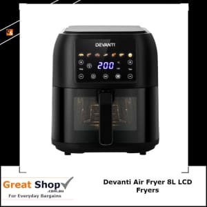 Devanti Air Fryer 8L LCD Fryers