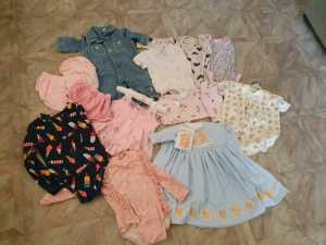 Baby girls clothing size 0