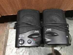 Battery Operated JVC Computer Speakers