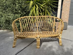 Cane Two-Seater Lounge Chair