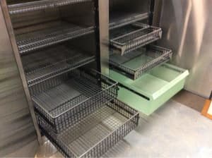 STAINLESS STEEL REFRIGERATOR and FREEZER