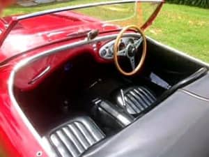 Vintage Retro Austin Healey Red Sports Car Convertible 1953 $85,000