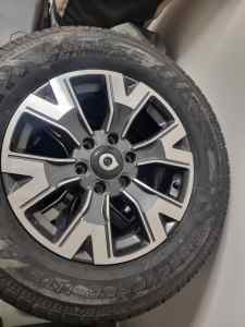 4 x Rims with New tyres (Cooper Discoverer Hts) 265/60R18