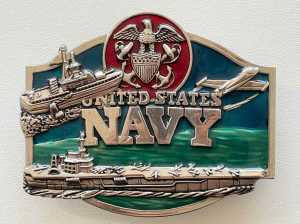 United Stated Navy: Marines, Seals and Air Command Belt Buckle