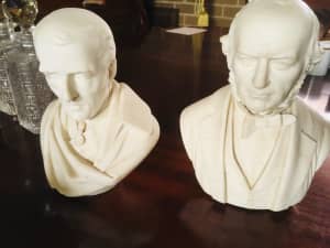 Victorian parian busts
