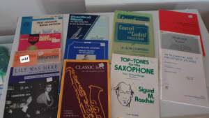 Alto sax albums and tutor books. Beginners to advanced. Prices VARY
