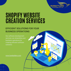 Shopify will provide you with designs.