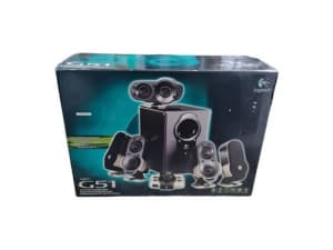 Logitech Surround Sound 5.1 Speaker System Gaming G51 Black 204044