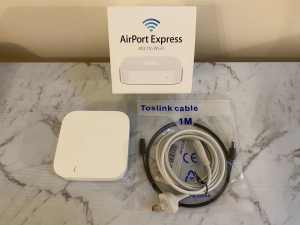 Apple AirPort Express (2nd Gen) & Toslink Cable (Airplay 2 Support)