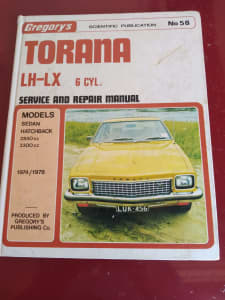 Holden Torana Gregorys Service Manual