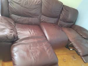 3 seats recliner sofa - Leather 